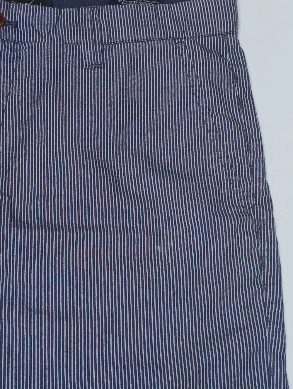 NWT Grayers Men's Seersucker Shorts Sz 32 Grisaille Bl Striped Summer Retail $78